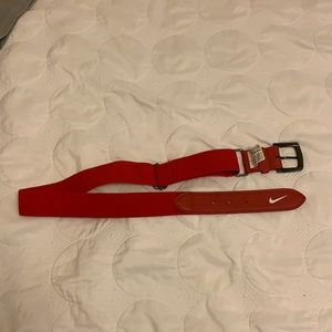 Nike Red Baseball Belt